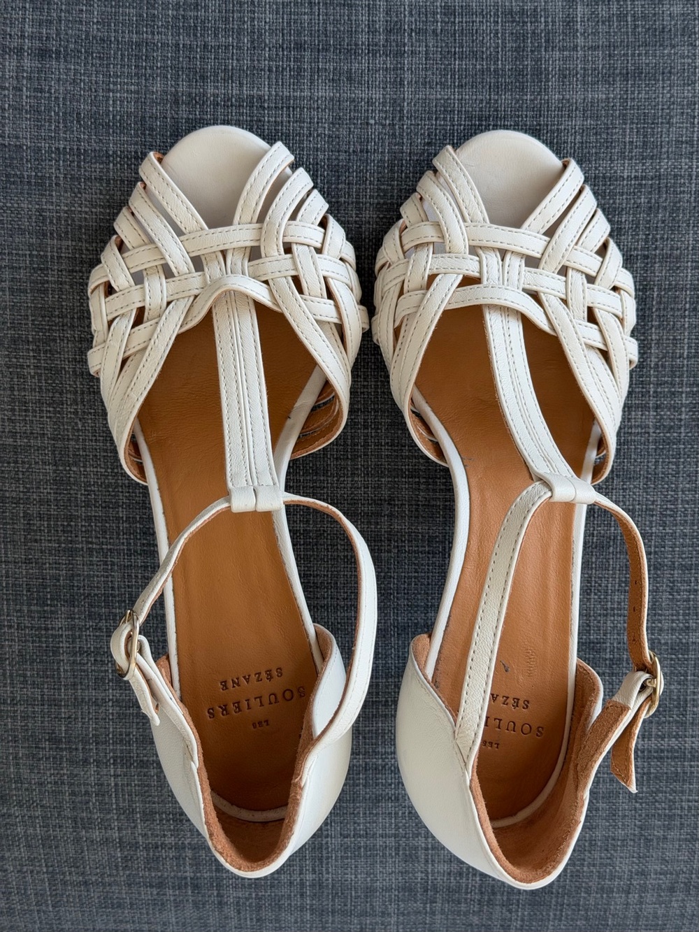 SÉZANE
HIGH HORSENSE SANDALS – SMOOTH ECRU VEGETABLE-TANNED GOATSKIN – Size 35 - Picture 13 of 16
